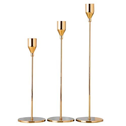 Nuptio Taper Candle Holders for Table for Tapered Candles, Skinny