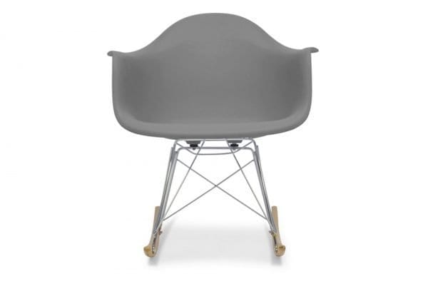Grey Mid-Century Modern Rocking Chair