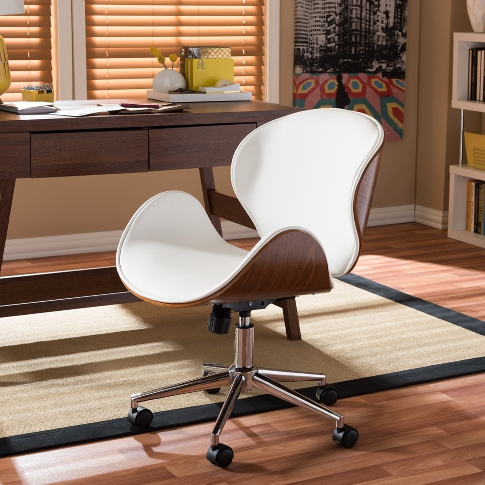 Bruce Bent Plywood Office Chair White Office