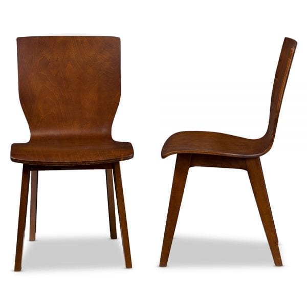 Elsa Bent Wood Dining Chairs Front and Side