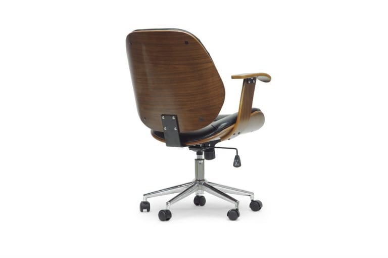 Rathburn Modern Office Chair Molded Wood Design Mid Decco