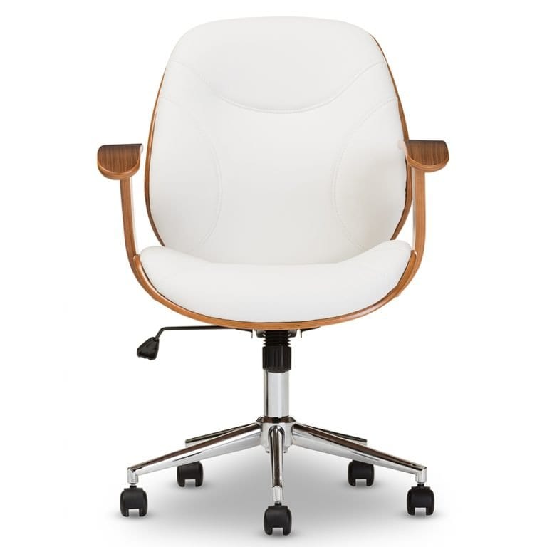 Rathburn Modern Office Chair Molded Wood Design Mid Decco