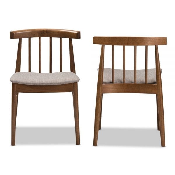 Wyatt Spindle Back Dining Chairs Front and Back