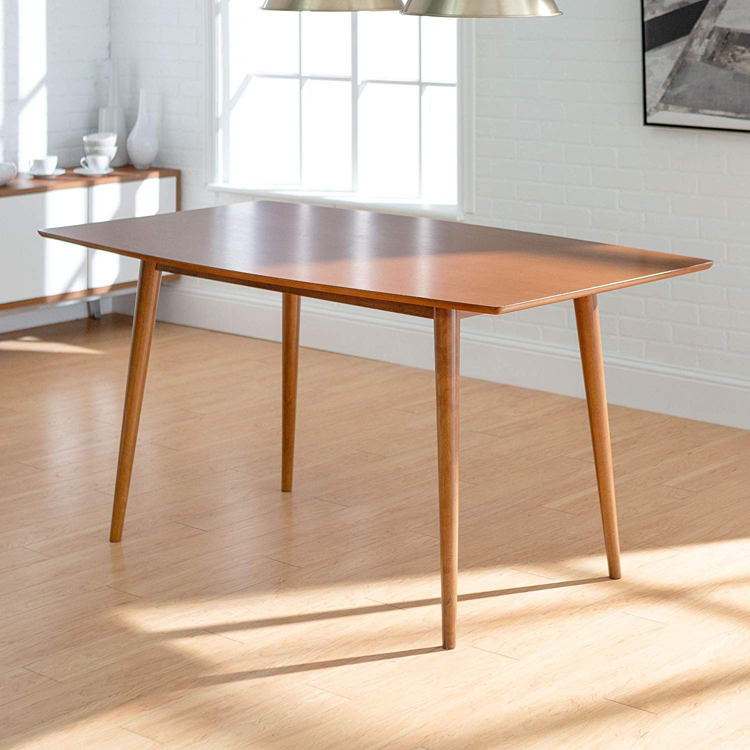 60" Mid-Century Modern Wood Dining Table by WE Furniture - Mid Decco