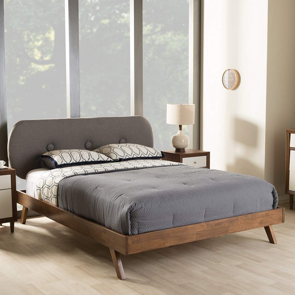 Penelope Tufted Platform Bed - Mid-Century Modern - Mid Decco