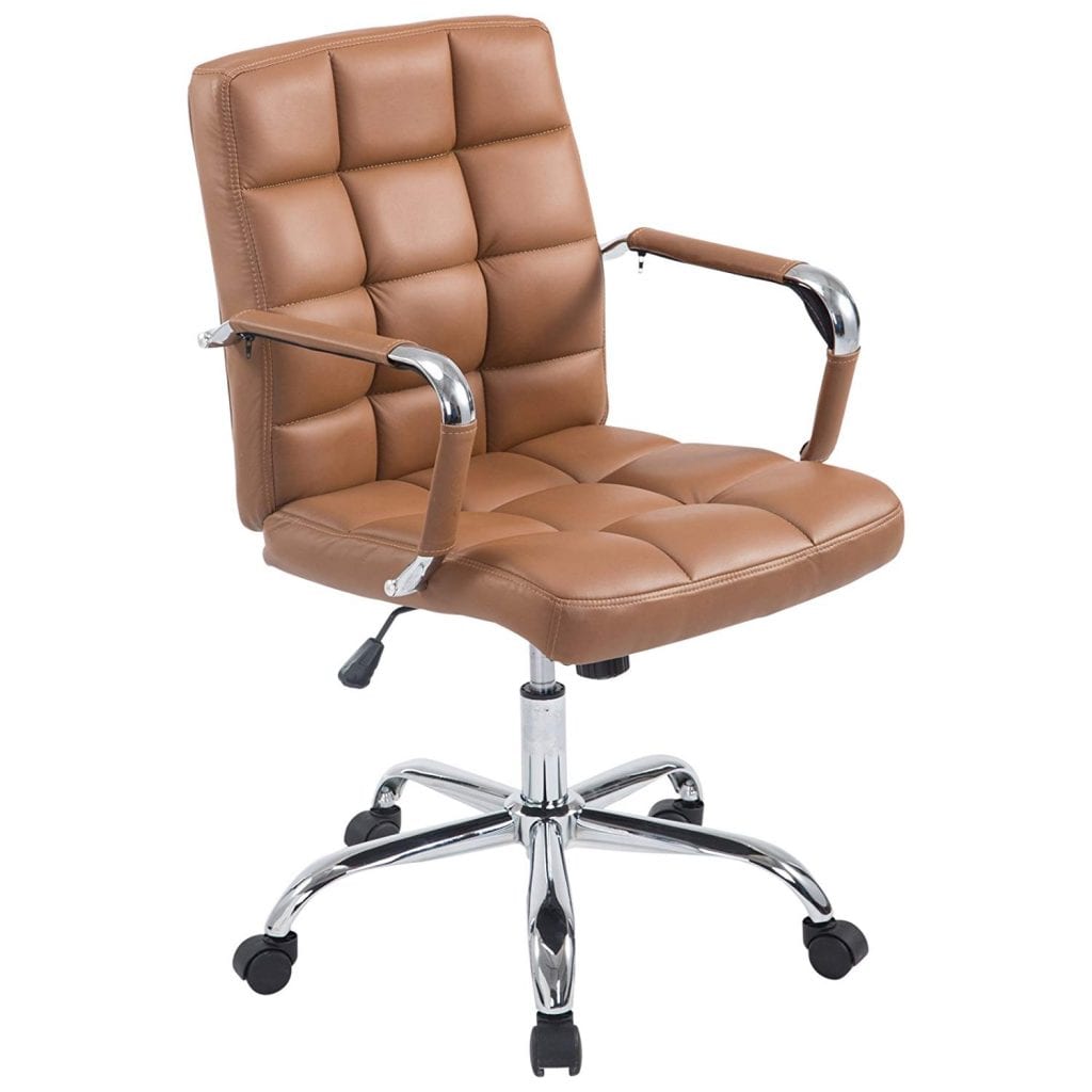 Poly & Bark Manchester Office Chair in Terracotta - Desk Chair - Mid Decco