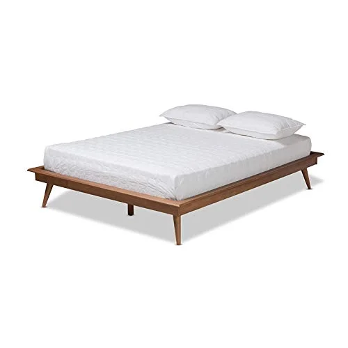 Karine Mid-Century Wood Platform Bed