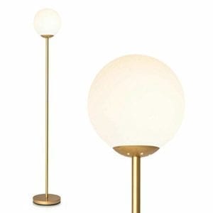 Tangkula Globe Floor Lamp with Acrylic Lampshade