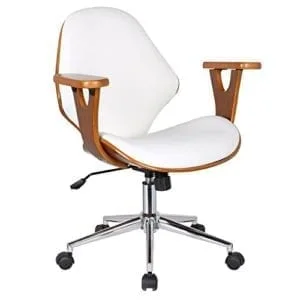 Lilian Office Chair, Mid Century Modern Design with Arm Rests