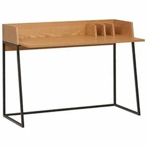 Rivet Mid-Century Desk, Natural
