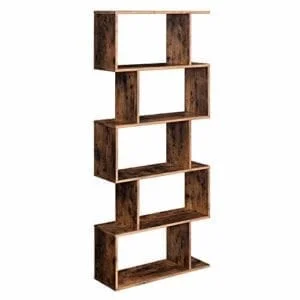 VASAGLE Geometrical Wooden Bookcase