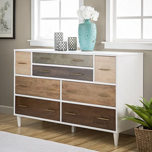 8-Drawer Christian Rubber Wood Dresser