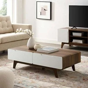Modway Mid-Century Modern Wood Coffee Table