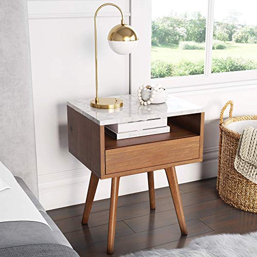 James Faux Accent Nightstand