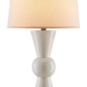 Upbeat Table Lamp in White design by Currey & Company