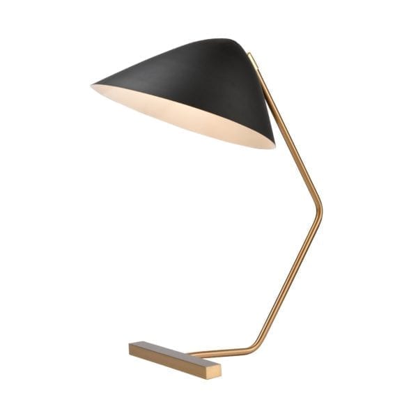 Vance Table Lamp in Brass and Black